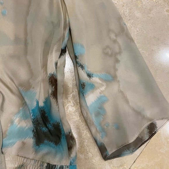 Armani Exchange Limited edition Water Color 100% Silk Romper w/ pockets 4 - Picture 7 of 14